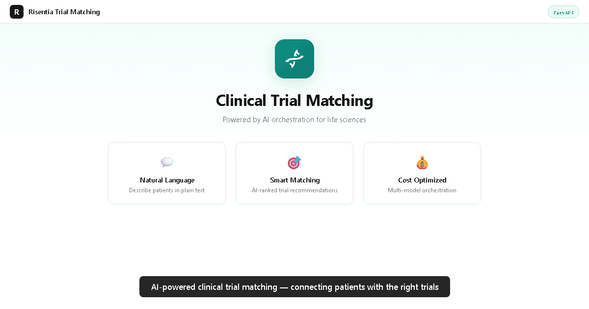 Risentia Clinical Trial Matching